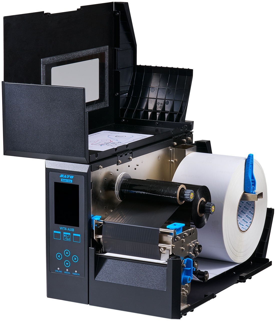 Kompaktne tõhusus tööstuslikuks printimiseks. WT4-AXB Basic Line mudel on Sato 4″ trükipeaga uus soodne etiketiprinter. Printer on loodud sujuvaks integreerimis